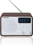Raadio Blaupunkt Portable radio with Bluetooth and USB PP7BT, colour: brown wood/white