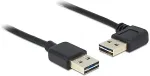DeLOCK USB Kabel A -> A St/St 1.00m 90&deg; sw Easy USB