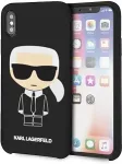 Karl Lagerfeld Karl Lagerfeld KLHCI65SLFKBK iPhone Xs Max hardcase czarny/black Silicone Iconic