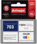 Tooner ACJ Activejet AH-703CR Ink (replacement for HP 703 CD888AE; Premium; 21 ml; colour)