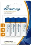 MEDIARANGE BATTERY LITHIUM MIGNON AA 1.5V/4PCS MRBAT154