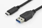 Digitus DK-300136-010-S - USB-Kabel - USB-C (M) bis USB Typ A (M) - USB 3.0 - 1 m - geformt - Schwarz