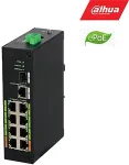 Dahua Switch||LR2110-8ET-120-V2|PoE ports 8|DH-LR2110-8ET-120-V2