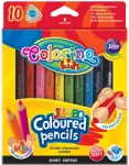 Colorino V&auml;rvipliiatsid Jumbo Mini, 10 v&auml;rvi+teritaja, kolmnurksed