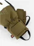 Viking Rękawice narciarskie dla dorosłych Norvik Pro Pipe khaki z białą sk&oacute;rą 6
