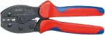 KNIPEX Anwendung: isolierte Kabelschuhe + Steckverbinder - f&uuml;r l&ouml;tfreie elektrische Verbindungen - gleichbleibend hohe Crimpqualit&auml;t durch Pr&auml;zisionsprofile und Zwangssperre (entriegelbar) - Crimpdruck ist werkseitig pr&auml;zise eingestellt (kalibriert)  ...