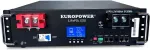 EuroPower Energia salvesti LiFePO4 seeria LFP 51,2V 100Ah BMS, LCD (Kasutusiga ~5000 ts&uuml;klit) + alus