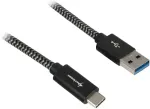 SHARKOON USB 3.1 A-C black / grey 0.5m - Aluminum + Braid