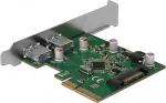 V&otilde;rgukaart DELOCK PCI Express x4 Karte zu 2 x extern USB 3.2 Gen 2 Typ-A Buchse