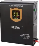 UPS KEMOT Wall-mounted emergency power supply PROsinus-800 converter with pure sine wave and charging function 12V 230V 800VA/500W