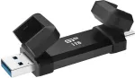 M&auml;lukaart Silicon Power Portable External SSD | DS72 | 1000 GB | USB Type-A, USB Type-C 3.2 Gen 2 | Black