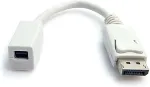 Startech .com DP/Mini DP Adapter, DP M, Mini DP FM, Male/Female, White, PVC, 0.015