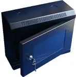 DATACOM 10" single-piece rack 6U/140 black Glass door