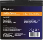 QOLTEC LiFePO4 battery 12.8V, 50Ah, 640Wh, BMS