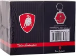 Lamborghini Las Vegas Keychain Set Grey 10pc - Hexagonal Key Ring uniseks