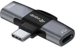 EQUIP Adapter USB-C->2xUSB-C 10Gbps PD 100W Alu.
