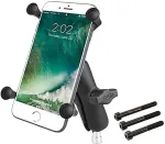 RAM MOUNTS X-Grip Large Phone Mount with Motorcycle Handlebar Clamp Base