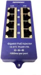 OEM Gigabit shielded 4-port PoE panel