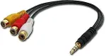 LINDY AudiVideo Adapter 3.5-3xRCA Video+Audio-Stereo 4Segme