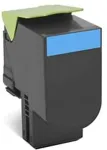 Tooner LEXMARK Toner 70C2HCE Cyan Oryginał (70C2HCE)