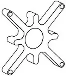 Ergotron Spacer Kit for Recessed Display Interface - Montagekomponente (Abstandshalter, 4 Schrauben) - Schwarz - Montageschnittstelle: 75 x 75 mm (97-501)