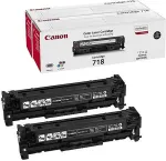 Tooner CANON 718 Black Sort 3400 sider Toner 2662B005