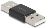 DeLOCK Adapter Gender Changer USB 2.0 Typ-A Stecker zu Stecker Metall