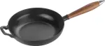 Staub Cast iron frying pan with wooden handle - 24 cm