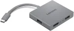Lenovo USB-C 4 in 1 travel hub Gen2 black