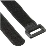 Inline Cable Strips hook-and-loop 20x200mm 10 pcs. black