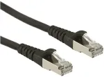 ROLINE Patchkabel Cat.6A S/FTP (PiMF), Component Level, LSOH, schwarz, 1,5 m