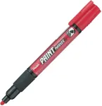 Pentel Marker permanentne Paint Marker 4.0mm, kooniline, punane
