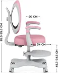 MARK ADLER Junior 4.6 Pink swivel chair