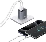 Usams Charger T66 45W GaN CC290 USB-A + USB-C