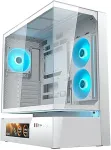 Korpus COUGAR Midi-torn CFV235 Vision, ARGB, klaas, White