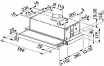 Noname &Otilde;hupuhasti Įmontuojamas gartraukis Franke Telescopic Glass FTC 601 BK GL, 110.0439.279, juodas stiklas
