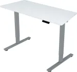 Home4you T&ouml;&ouml;laud ERGO FIT 1-mootoriga 120x60xH71,5-116cm, valge/h&otilde;behall