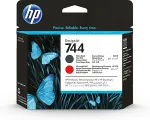Tooner HP Inc HP 744 Druckkopf Mattschwarz & Rot