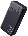 C-TECH Powerbank 30000mAh, Li-Pol, 20W, USB-C/USB-A/micro USB