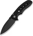 No name Knife CIVIVI Triptych 14C28N G10 All Black