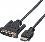 ROLINE DVI KABEL.DVI-HDMI.1.5M