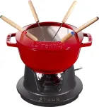 Frit&uuml;&uuml;r Staub ZWILLING 18 cm Fondue Set Cherry