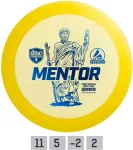 Discmania Discgolf Distance Driver MENTOR Active Premium Yellow 11/5/-2/2
