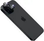 Fixed Sapphire Camera Glass iPhone 15/15+, black