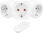 GreenBlue Remote-controlled x3 socket outlets GB313 F