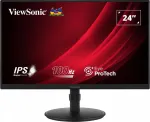 Monitor ViewSonic 61cm/24" (1920x1080) VG2408A-MHD 16:9 FHD IPS 5ms 100Hz HDMI VGA DP Speaker Pivot Black