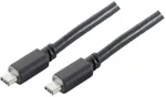 S-Impuls USB-C Verbindungskabel, 3.1 Gen 2, schwarz, 1,5m