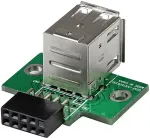 StarTech.com USBMBADAPT2, IDC, USB 2.0, Black, green, Stainless steel