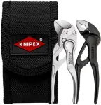 KNIPEX pliers set XS with bag, 2 pieces (black, in tool belt bag)