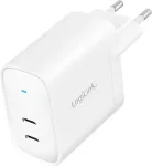 LOGILINK Steckdosenadapter, 2x USB-C, GaN, 40W